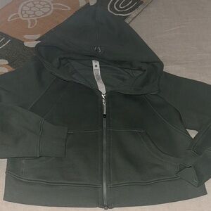 lululemon athletica Olive Green Fleece Zip Jacket